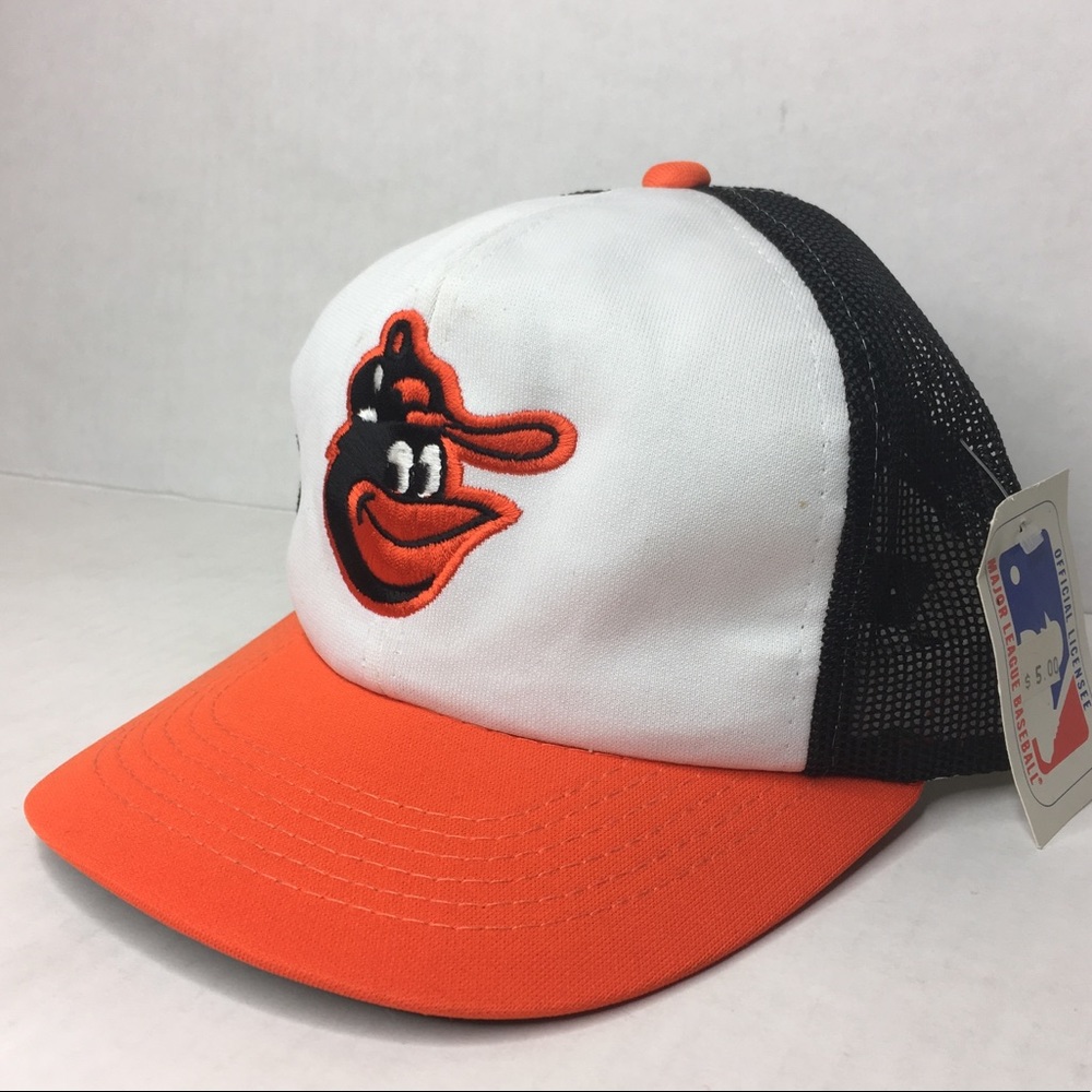 Vintage Baltimore Orioles 80s Snapback Trucker Hat